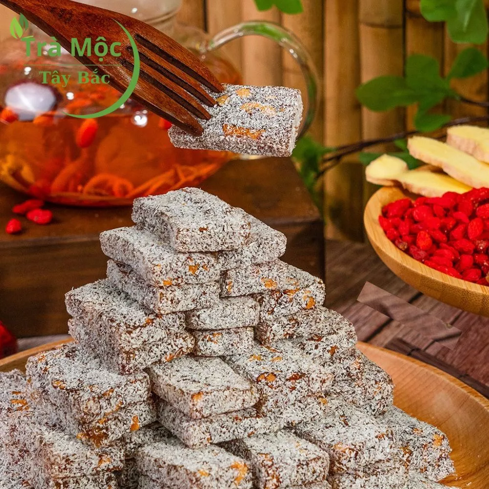 タイバック薬草茶 特製 紅棗生姜ケーキ 1000g ジップパック - 滋養強壮と血行促進に