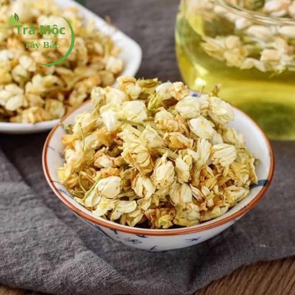 「タイバック産オーガニック」自然な香り豊かな丸ごとジャスミン乾燥花茶 200gジップ袋入り – 安眠・美肌・デトックスハーブティー