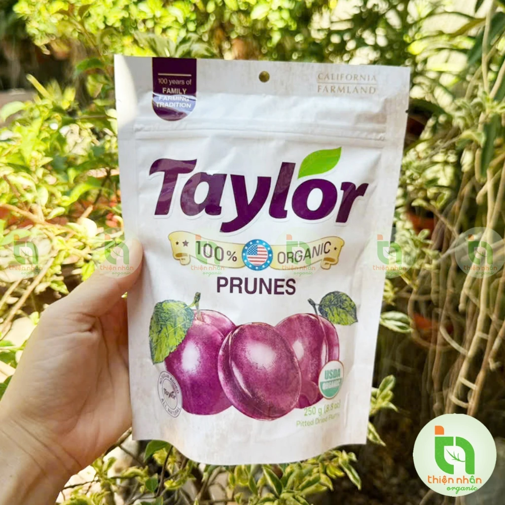 テイラー オーガニックドライプルーン 250g