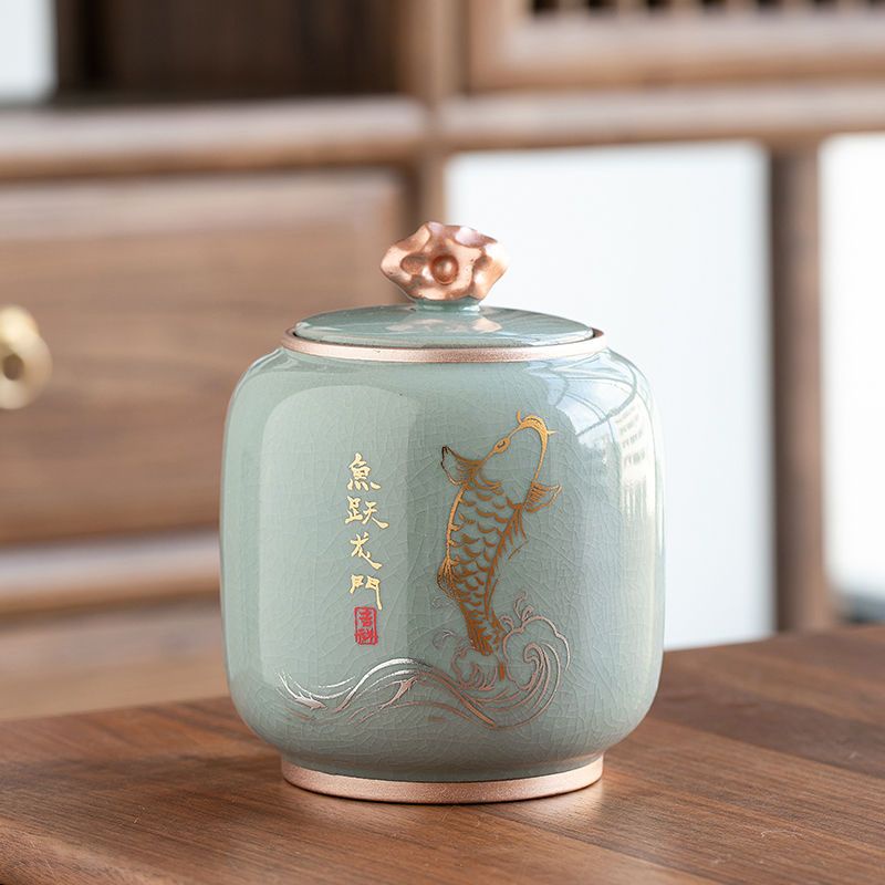 茶道具名匠シリーズ ジラン・チンフォン・タイフー 乾燥茶葉保存用蓋付き陶器箱 陶磁器の高級素材使用 幅広いサイズ展開