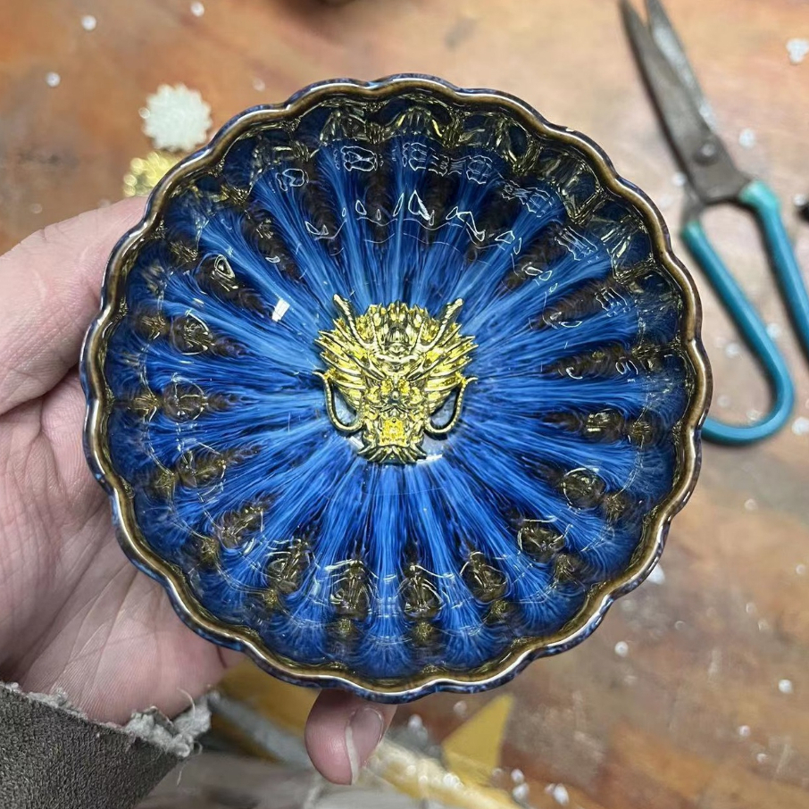 天目堂 茶器コレクション 蓮花銀彩茶碗 110ml 天目堂の通販・個人輸入