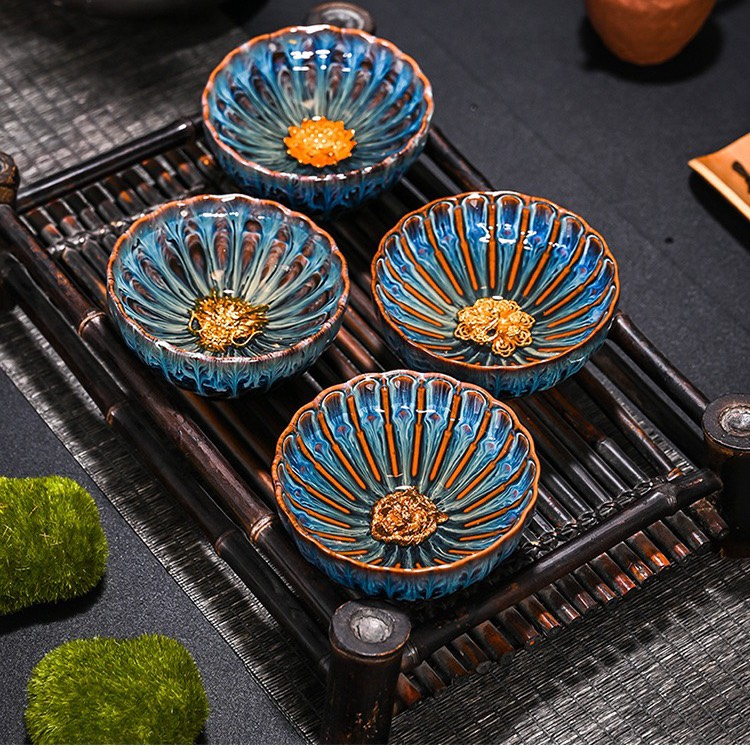 天目堂 茶器コレクション 蓮花銀彩茶碗 110ml 天目堂の通販・個人輸入