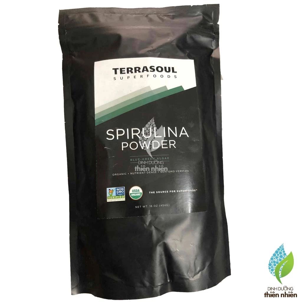 テラソウルスーパーフーズ オーガニック スピルリナパウダー 454g | USDA有機認定 スーパーフード
