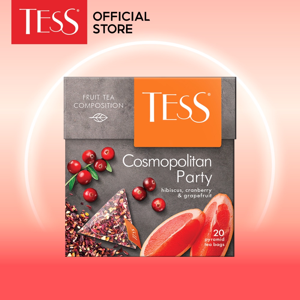 フルーツティー クランベリー＆グレープフルーツ 20袋/箱 Tess Mix and Share
