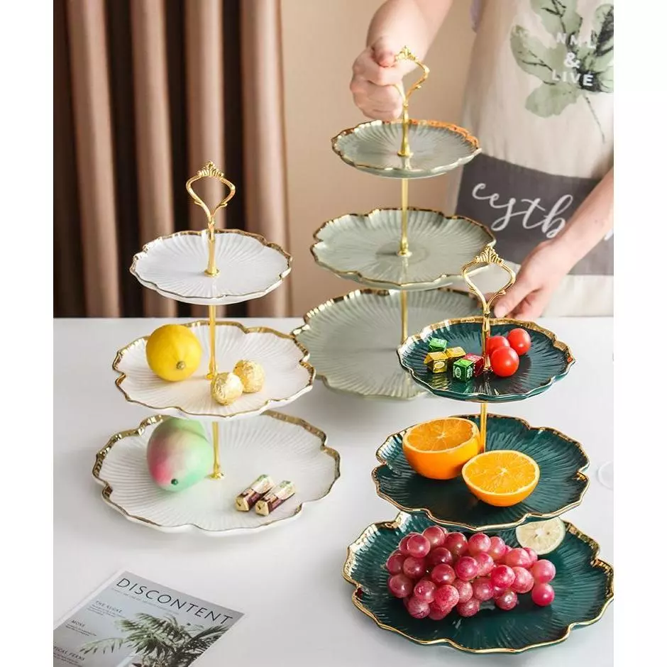 【テトセール】Gosuブランド 光沢エレガントな陶器製テト菓子トレイ