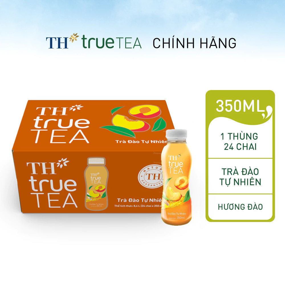 TH true TEA milk 天然ピーチミルクティー 350ml (24本入り)