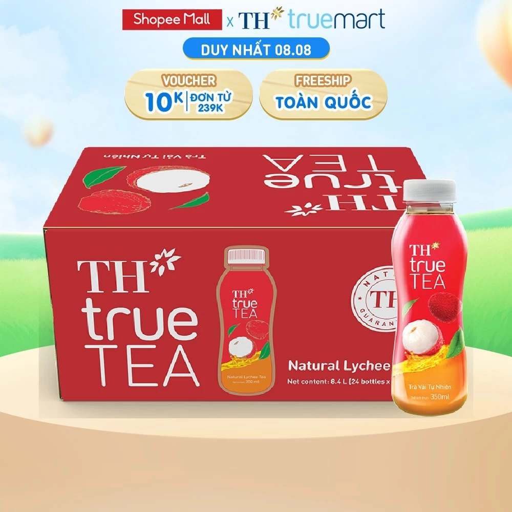 TH true TEA 天然ライチティー 350ml x 24本入りケース