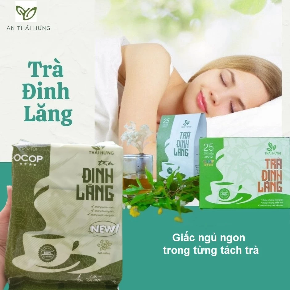 THÁI HƯNG ドゥインラン ハーブティー ティーバッグ – 安眠、ストレス軽減、集中力アップ