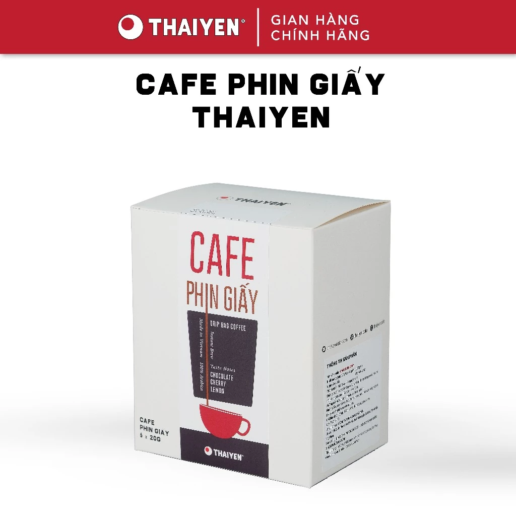THAIYEN CAFE アラビカ種 チェリー風味 ドリップコーヒーバッグ 6袋セット