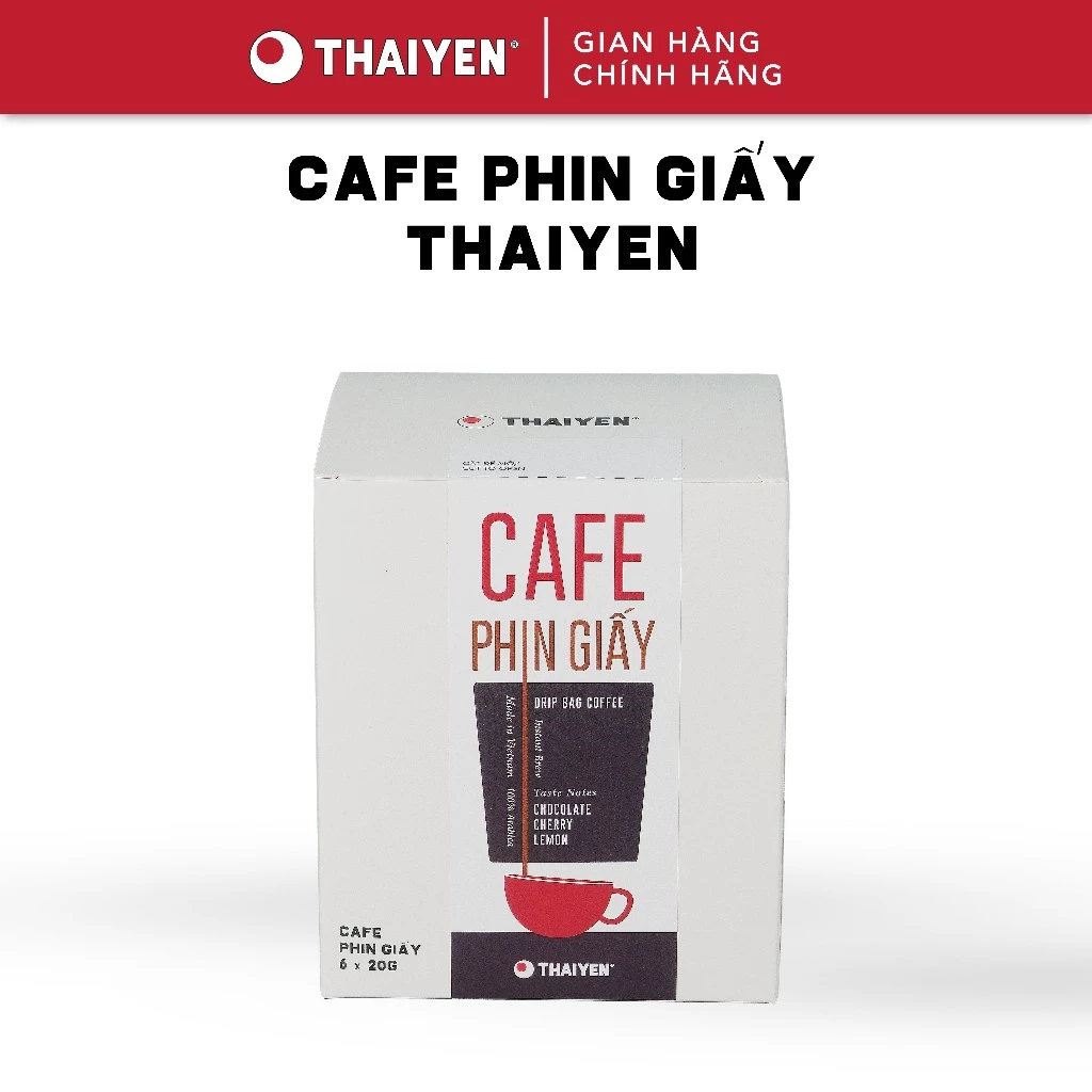 THAIYEN CAFE アラビカ種 チェリー風味 ドリップコーヒーバッグ 6袋セット