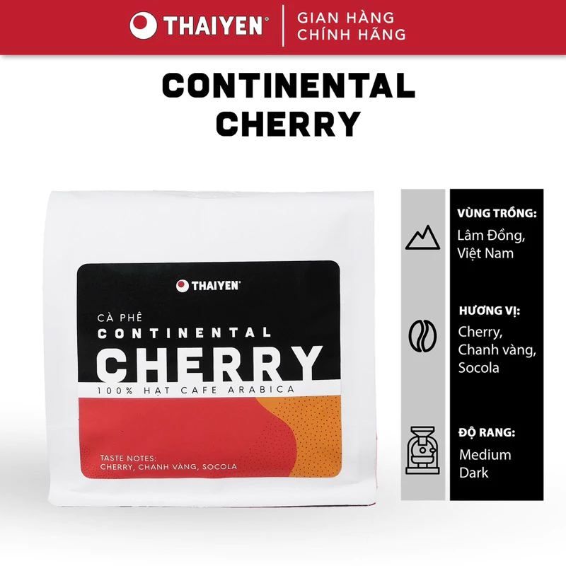THAIYEN CAFE コンチネンタルチェリー アラビカ100% 微細挽き（フィン用）125g