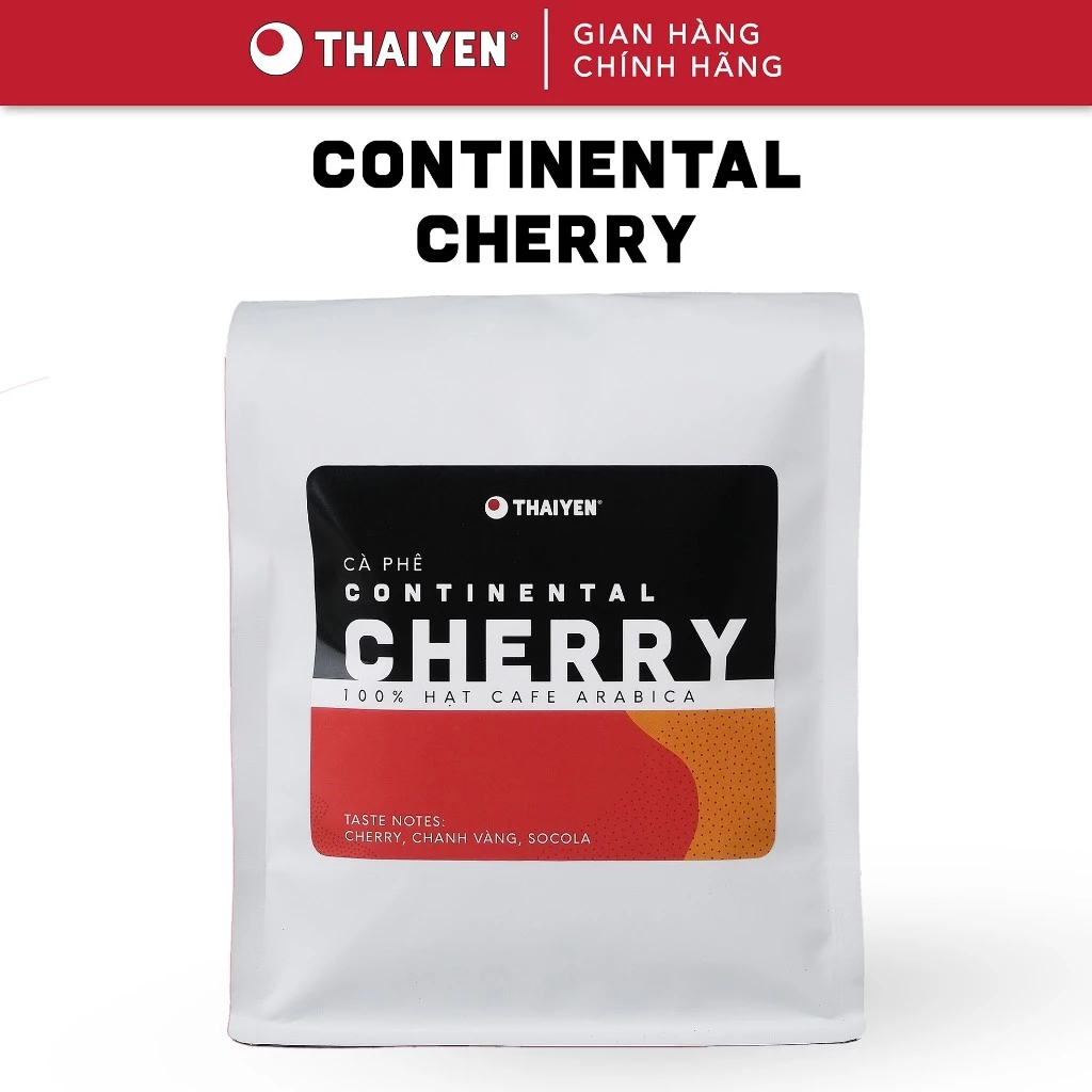 THAIYEN CAFE コンチネンタルチェリー 100% アラビカ種 細挽き エスプレッソ用コーヒー 500g