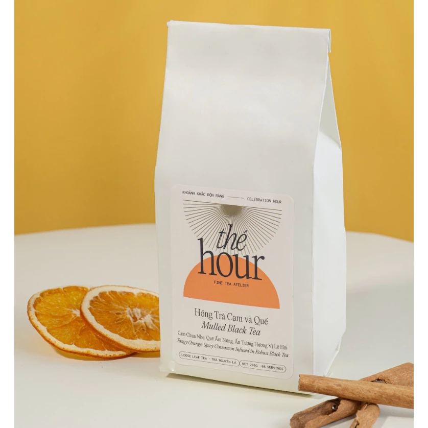「The Hour」オレンジシナモン ハーブティー 200g 大容量 免疫力アップ 温活ブレンド