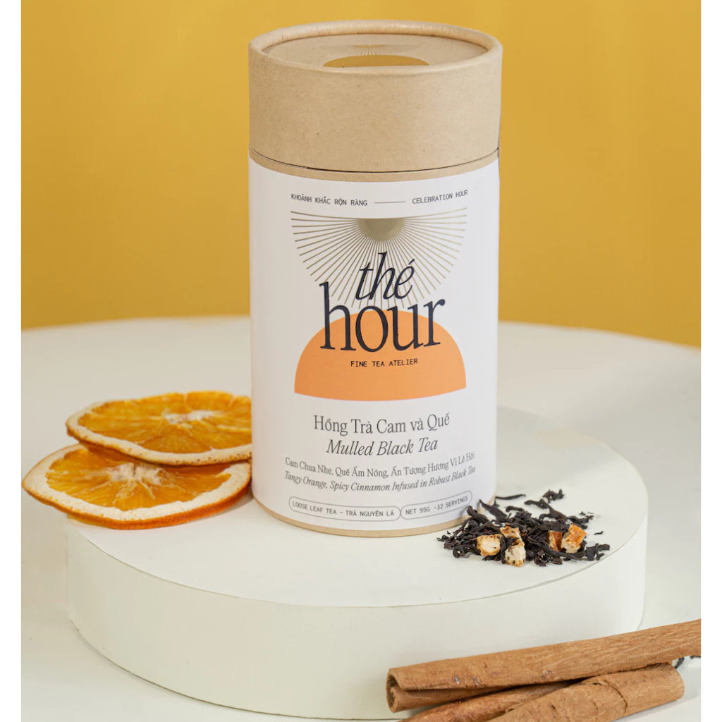 The Hour 温活ハーブティー - オレンジシナモン風味 抵抗力アップ、体を温める 95g