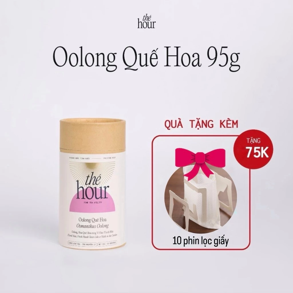 The Hour 金木犀桃フレーバー 烏龍茶 95g – 美肌・疲労回復・リラックスに