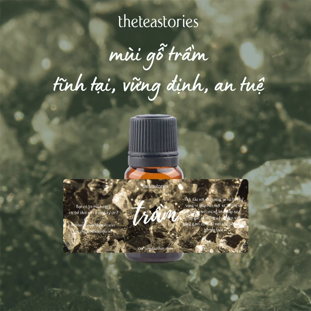 The Tea Stories 沈香木エッセンシャルオイル 10ml - 静寂と安らぎのアロマテラピー（ギフトカード付）