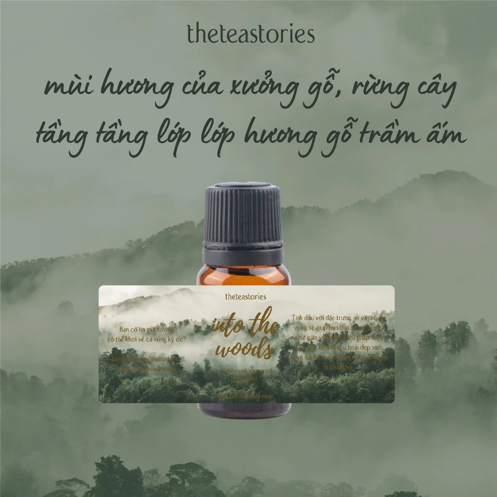 The Tea Stories「Into the woods」ウッドアロマオイル 10ml - 深い森の癒しと安らぎ