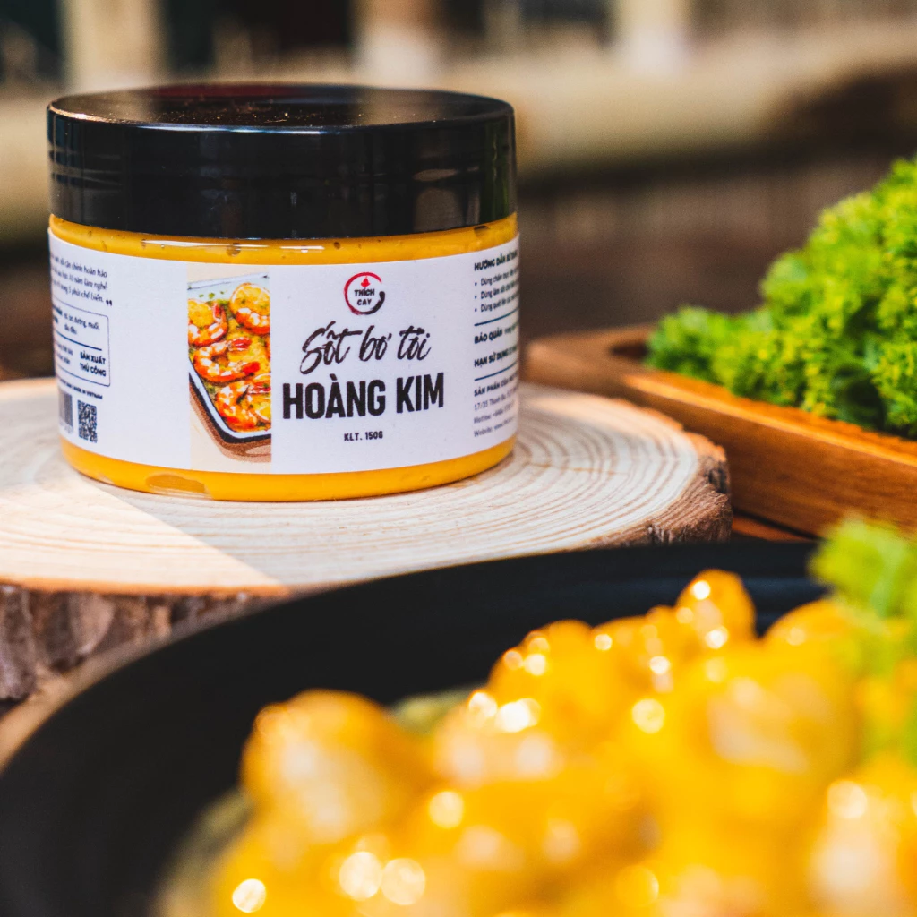 Thích Cay 黄金ガーリックバターソース 150g - 万能スパイシーディップ＆クッキングソース