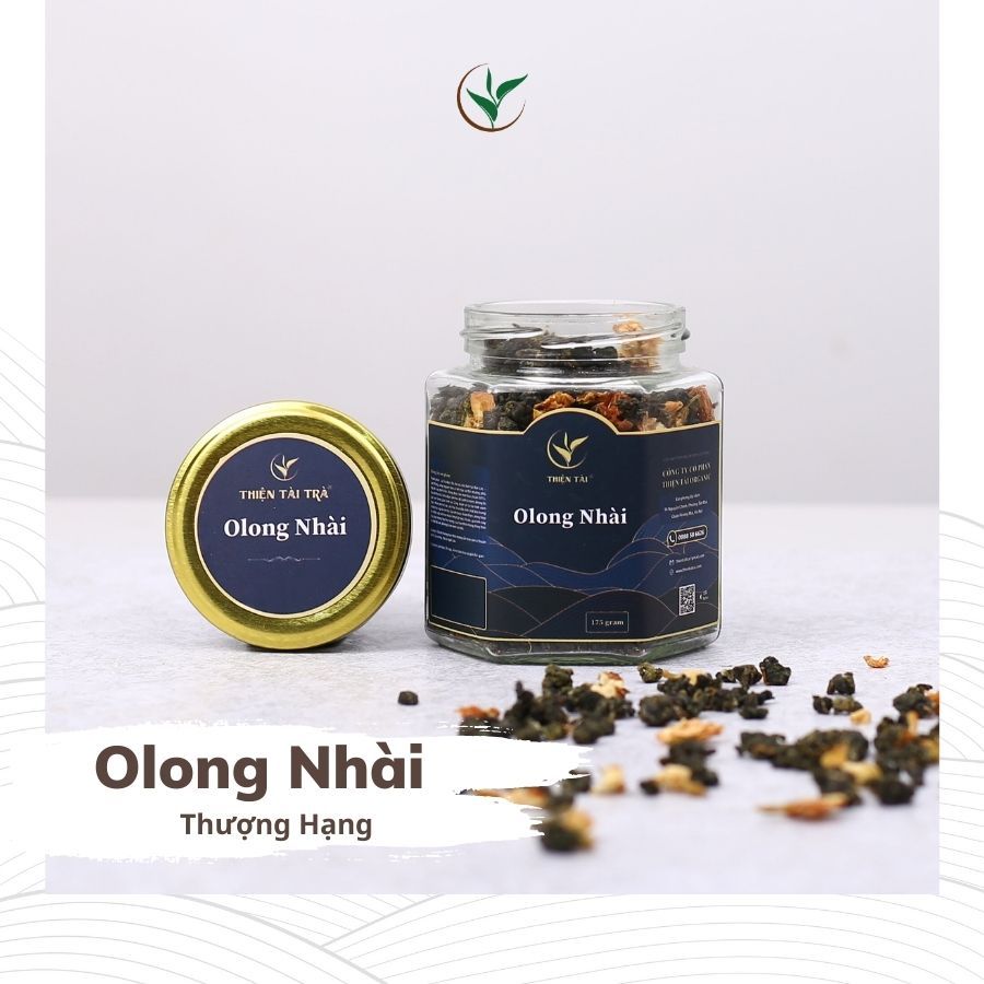 Thiện Tài Tea 山雪古木茶 ジャスミン烏龍茶 プレミアム茶葉 ガラス瓶 170g Thiện Tài