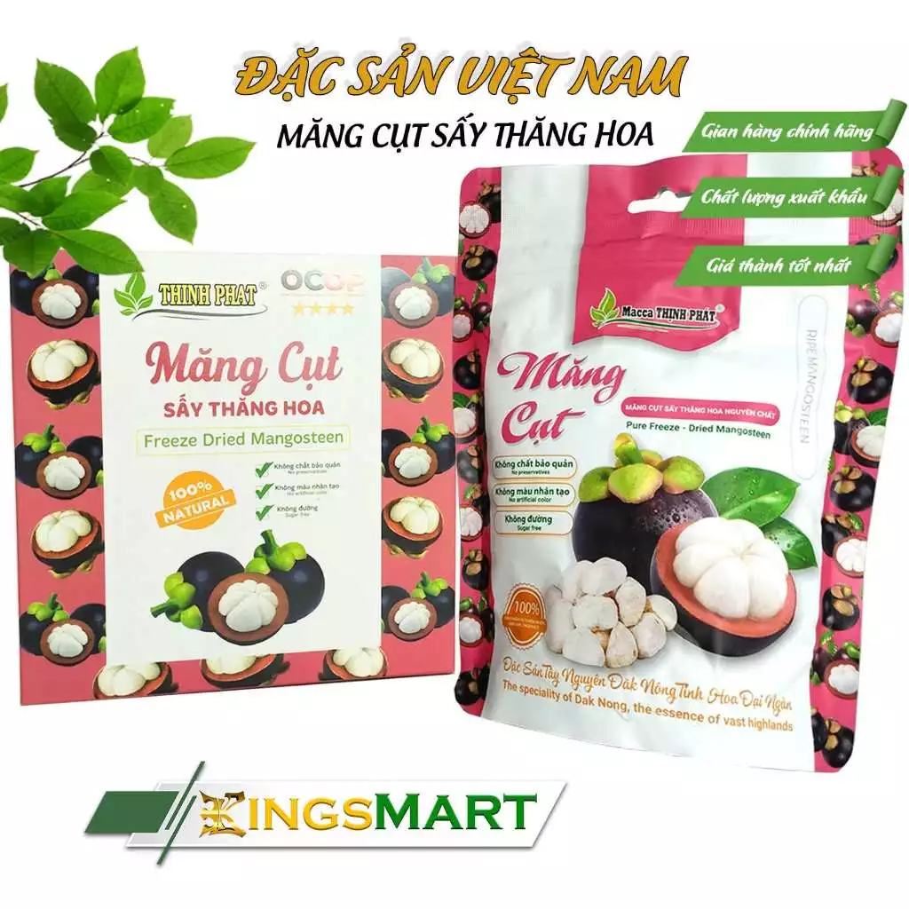 THỊNH PHÁT 西原特産 フリーズドライマンゴスチン 50g | 女王の果物