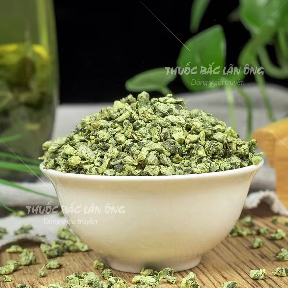 薬草ランオンブランド フリーズドライ若蓮の葉茶 1kg (蓮の葉団子、若つぼみ入り)