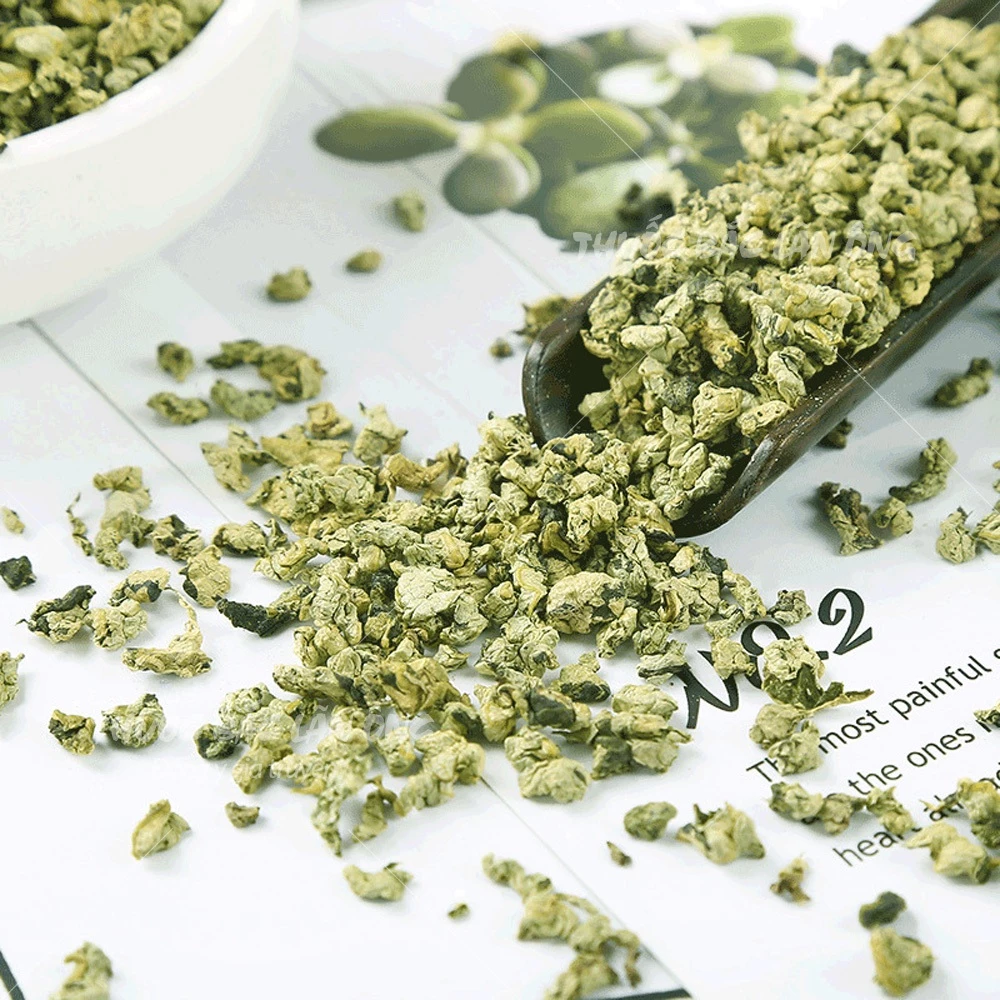 薬草ランオンブランド フリーズドライ若蓮の葉茶 1kg (蓮の葉団子、若つぼみ入り)