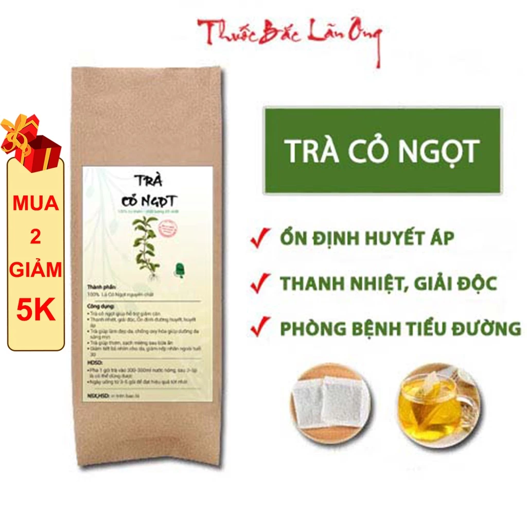 Thuốc Bắc Lãn Ông ステビア茶 – 血糖値＆体重管理をサポートするハーブティー