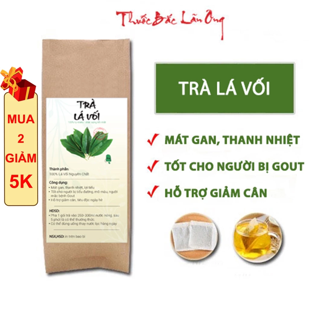 【Thuốc Bắc Lãn Ông】ヴォイ葉ティーバッグ 清熱・消化促進・コレステロール対策の健康茶