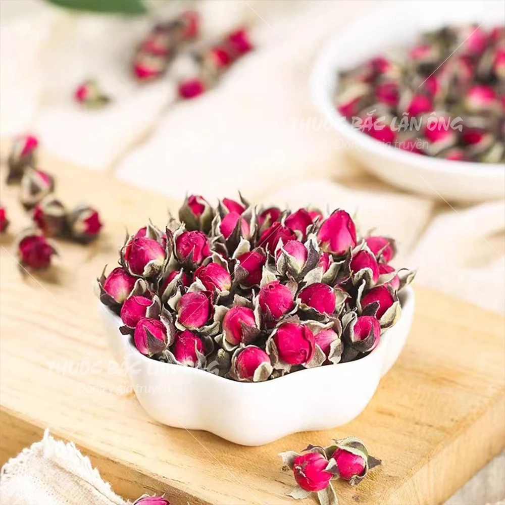 チベットローズバッド 1kg、乾燥ミニバラの蕾、高級ハーブティー・デコレーション・飾り付けに