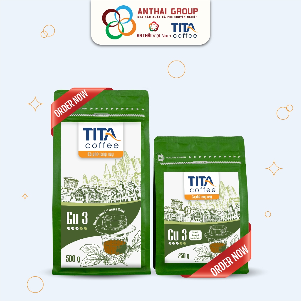 Tita Coffee ベトナムコーヒー グルメブレンド 伝統製法 挽き豆 500g Tita