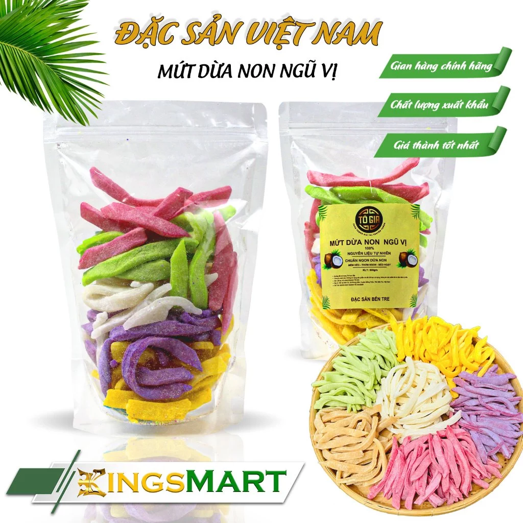 トーザーブランド 嫩ココナッツジャム 五味 (オリジナル、パンダンリーフ、ビーツ、ラカム、ドリアン) - 250g