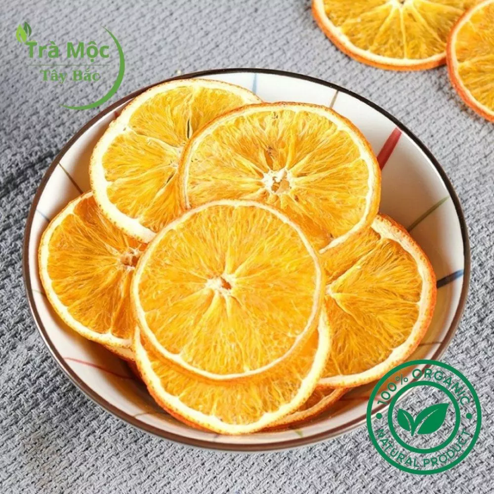 『Trà Mộc Tây Bắc』フリーズドライ黄オレンジスライス 100g - デトックス・ダイエット・飾り付けに