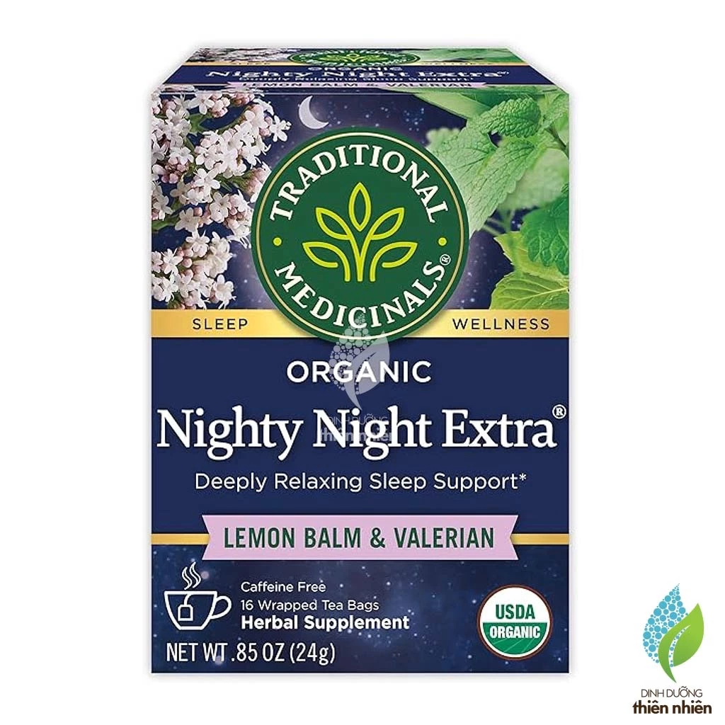 Traditional Medicinals ナイトリーナイト レモンバーム＆バレリアン 安眠オーガニックハーブティー