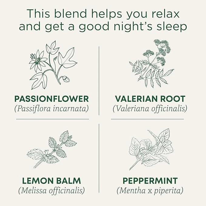 Traditional Medicinals ナイトリーナイト レモンバーム＆バレリアン 安眠オーガニックハーブティー