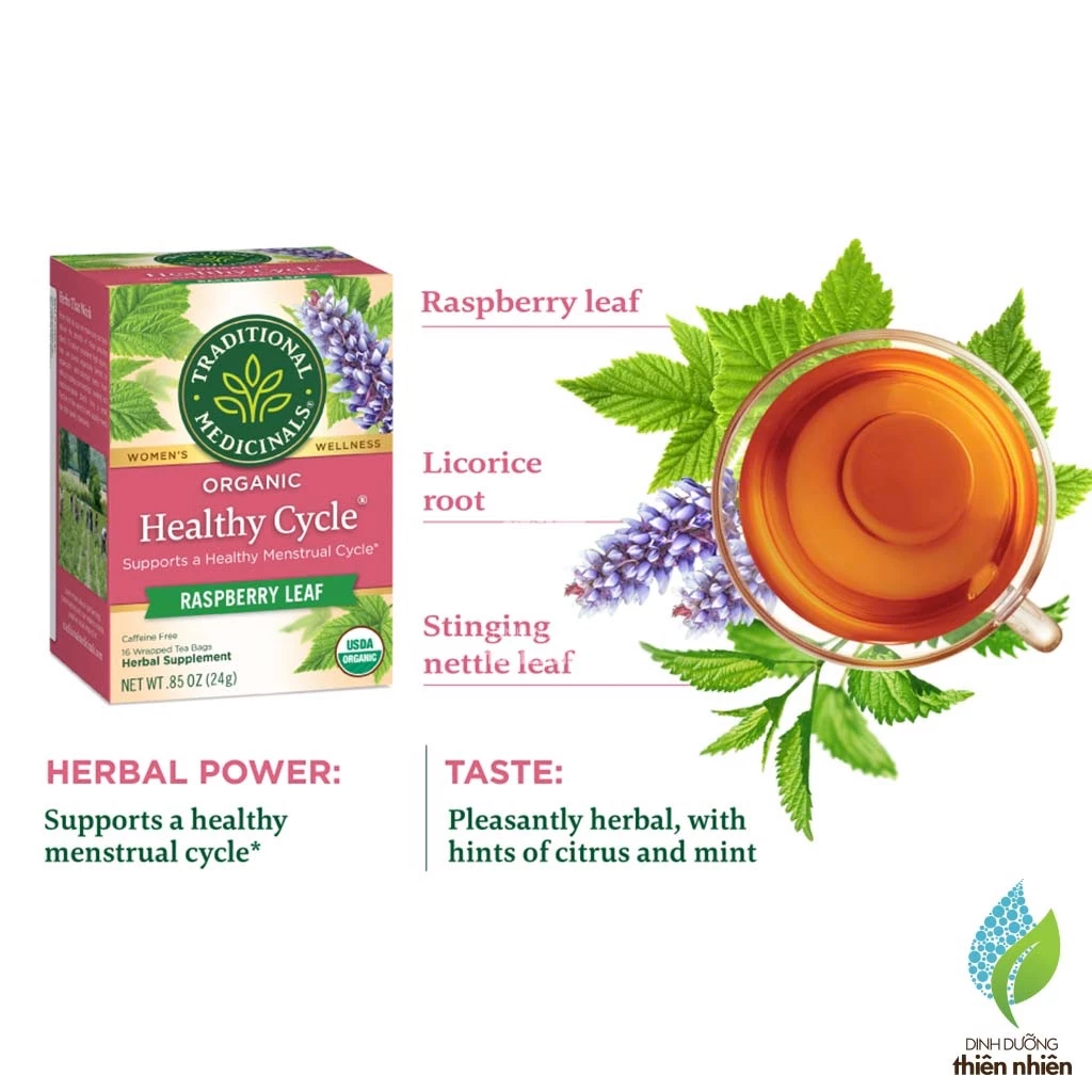 Traditional Medicinals オーガニック ヘルシーサイクル ハーブティー（月経周期サポート）