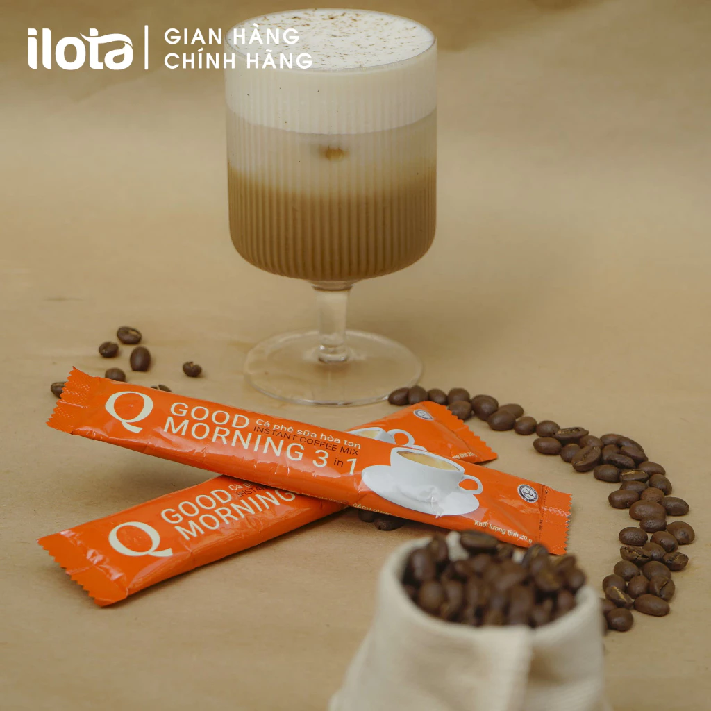 Trần Quang GOODMORNING 3in1インスタントミルクコーヒー (24袋x20g) - 手軽で美味しいベトナムの味