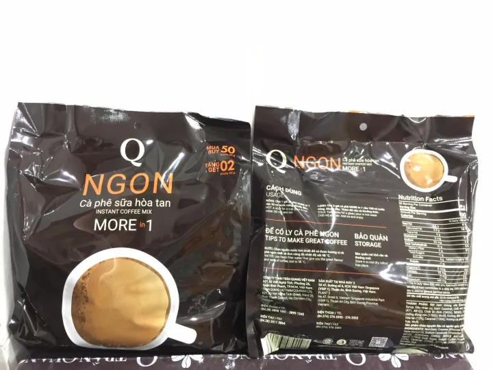 インスタントミルクコーヒー 3in1 大袋 1.04Kg(ロングパック 52×20g) Ngon Tran Quang