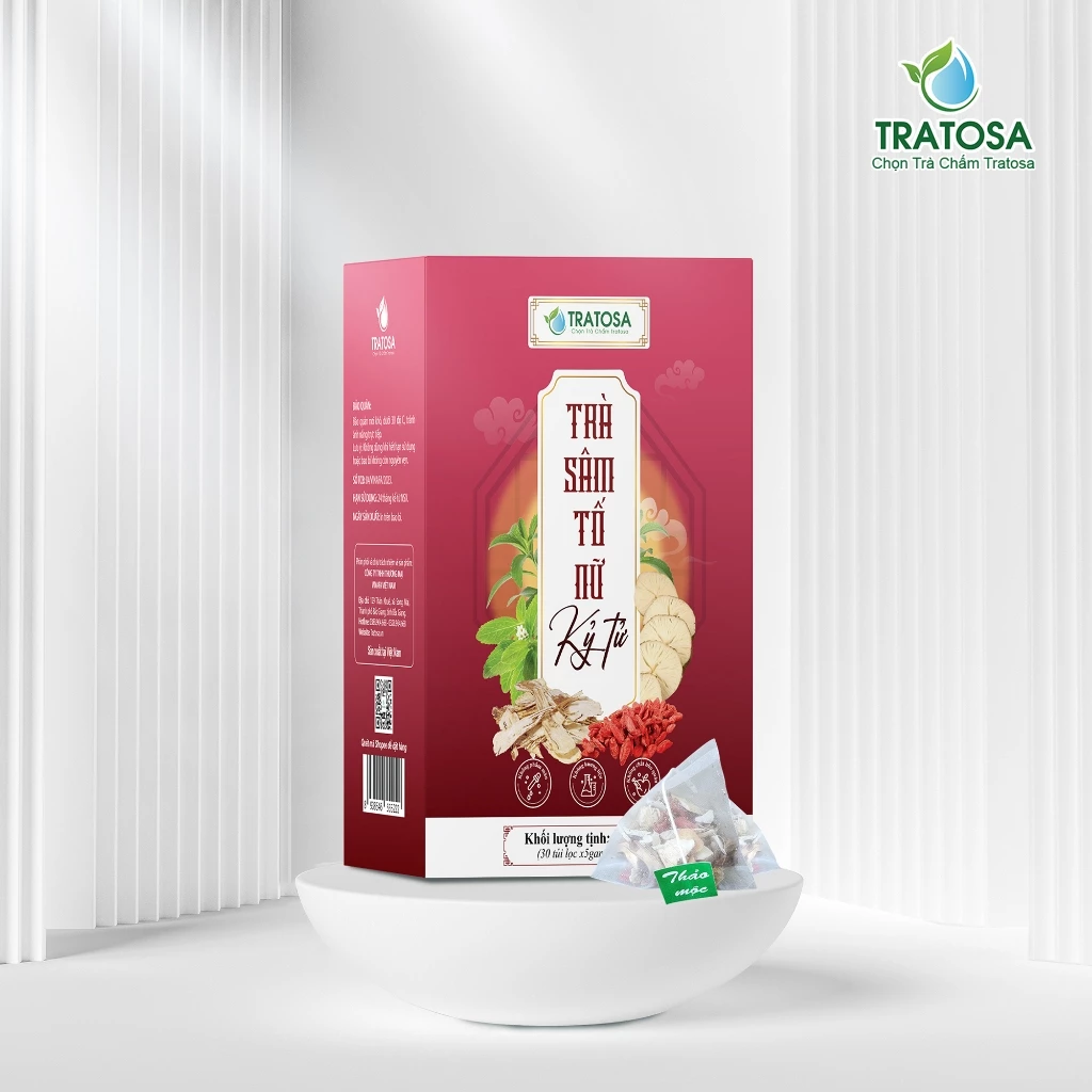 TRATOSA 潤い美肌＆ホルモンバランスサポート 7種ハーブティー（サントヌー・クコの実配合）30ティーバッグ