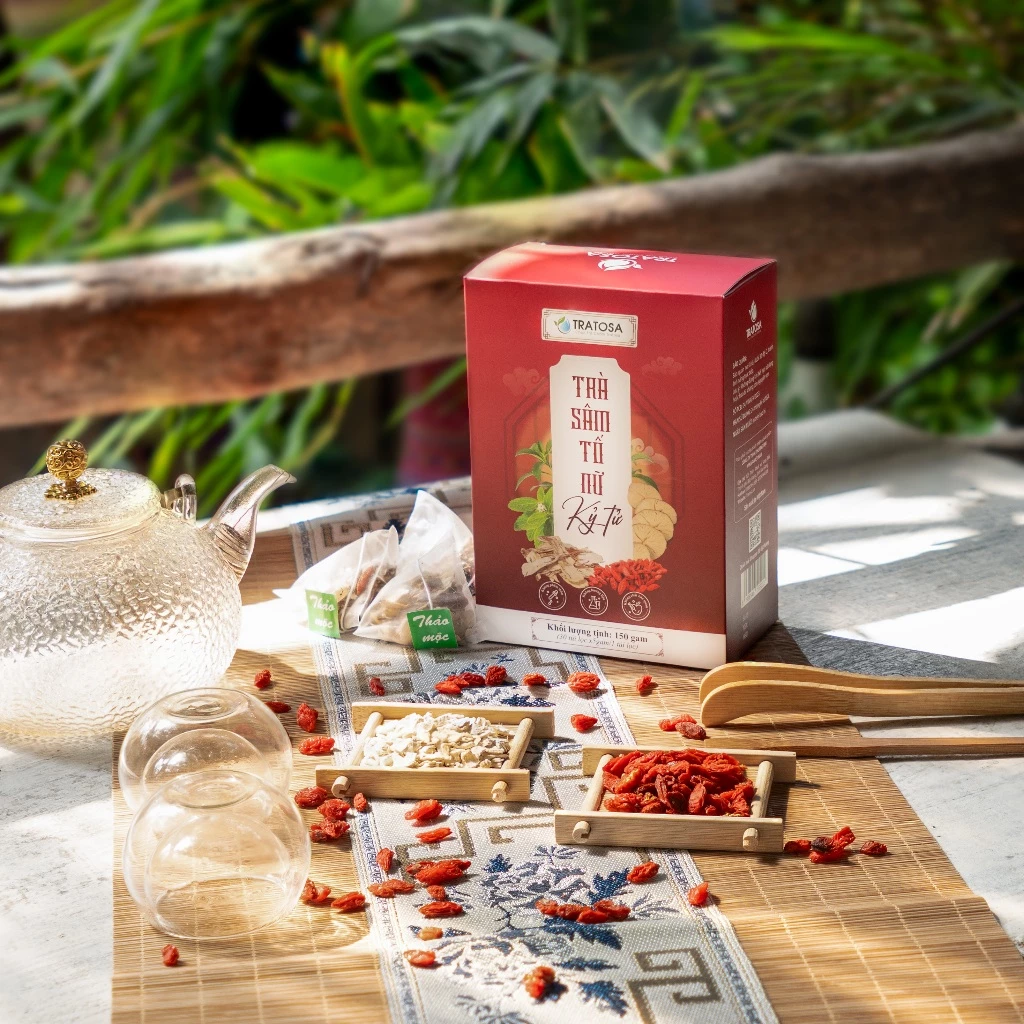 TRATOSA 潤い美肌＆ホルモンバランスサポート 7種ハーブティー（サントヌー・クコの実配合）30ティーバッグ