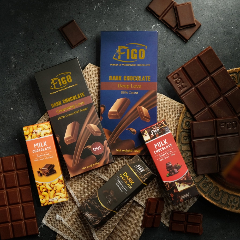 フィゴ・チョコレートセット（2種類のカカオパウダーと13種類のチョコレート）