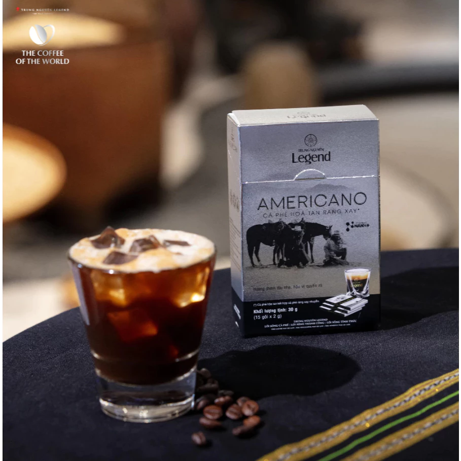 【無糖】チュン・グエン・レジェンド アメリカン インスタントブラックコーヒー 2g x 15袋