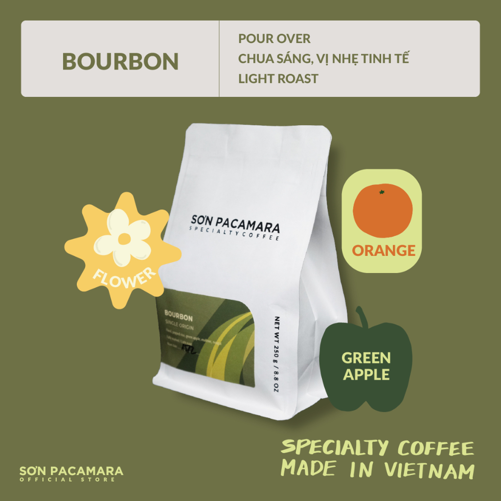 トゥーソンファーム バーボンコーヒー - 明るい酸味、繊細な香り - ベトナム産スペシャルティコーヒー - ポアオーバーに最適 - 250gr - ポアオーバーブリュー