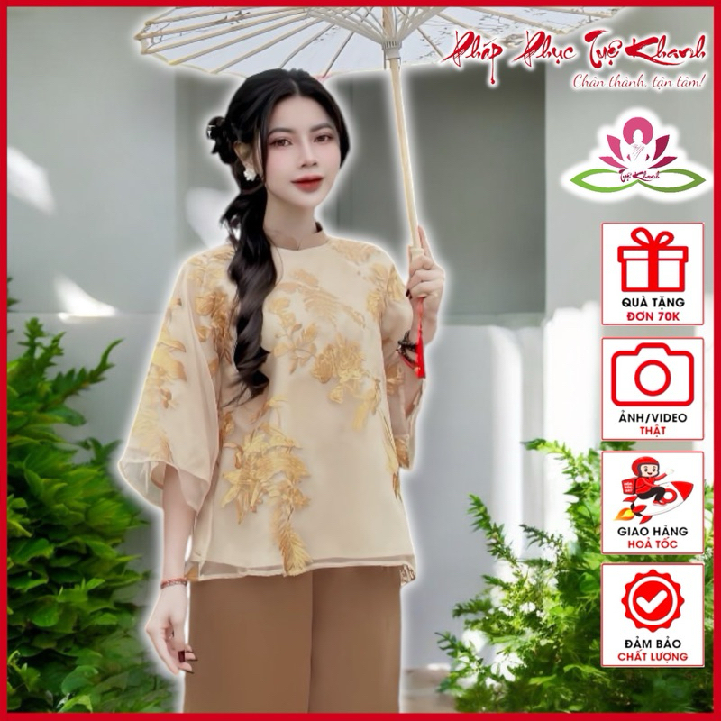 Tue Khanh ベトナム伝統 レディース寺院服 シルク生地 S-XL Tue Khanh
