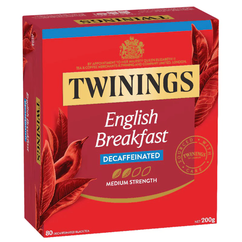トワイニング・オブ・ロンドン English Breakfast デカフェ ティーバッグ 大容量ボックス