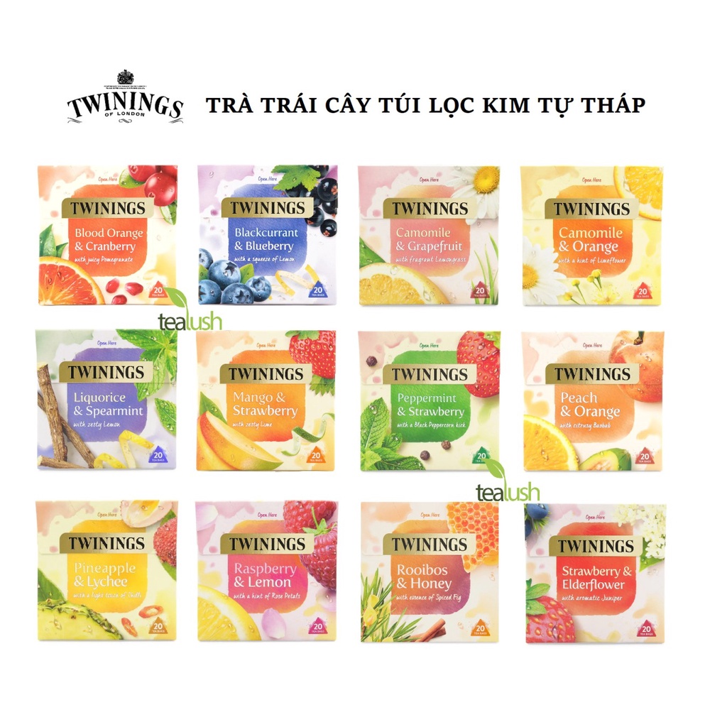 ティー ハーブ、フルーツ マルチフレーバー ティーバッグ 英国産 Twinings