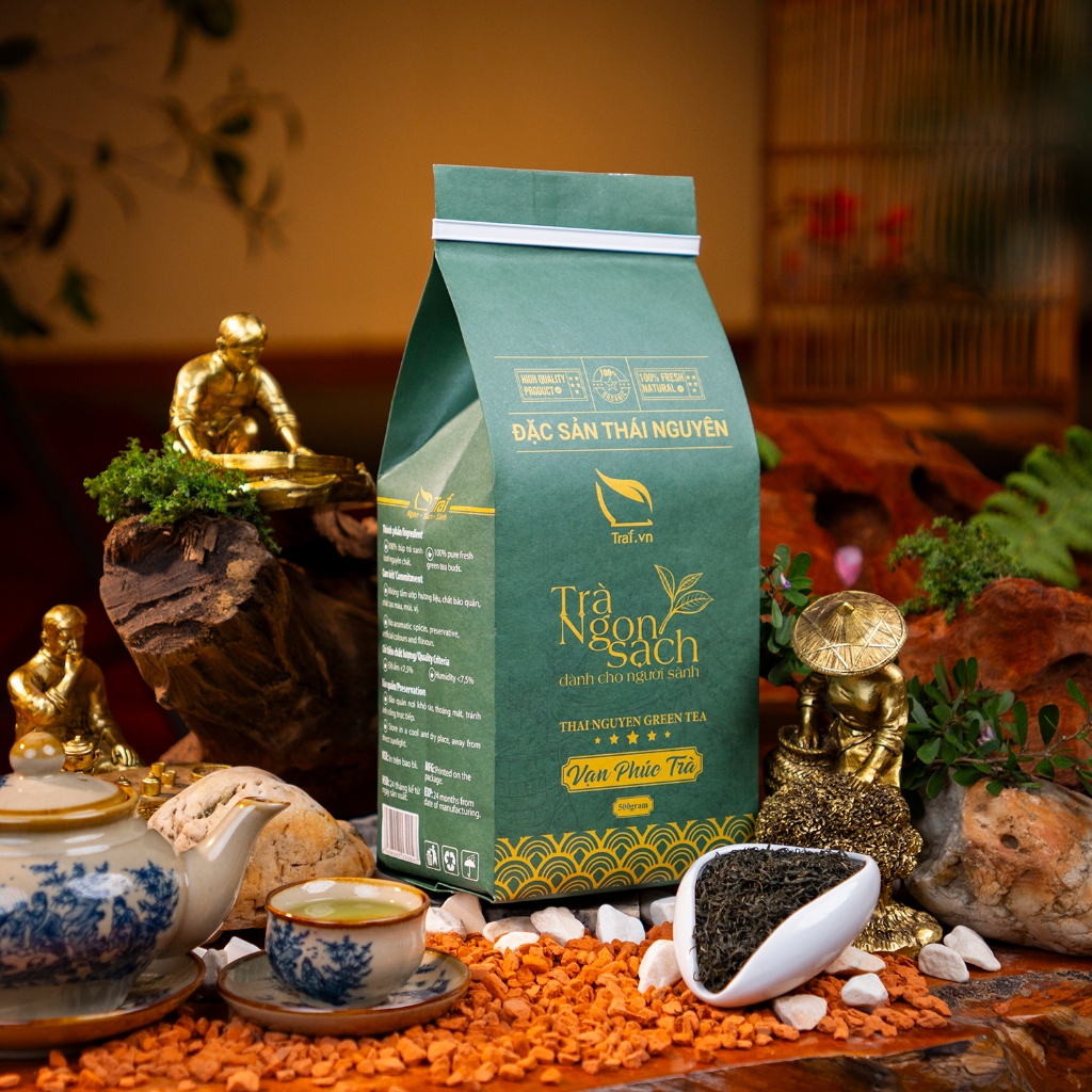 VAN PHUC TEA Premium Hook-Shaped Tea Rich Flavor Sweet Aftertaste 1000g VAN PHUC TEA