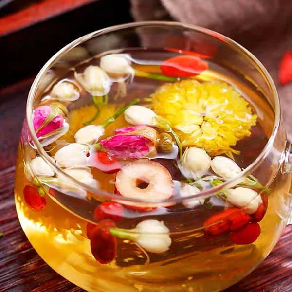 ベルマフード 高級玉林高麗人参葉入り美容ハーブティー 7種ブレンド 15包セット