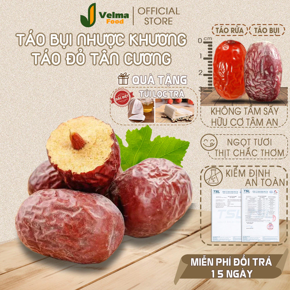 Velma Food 新疆若羌デーツ（ほこりりんご）200gチャック袋入り – 自然乾燥、肉厚で甘く新鮮な食感