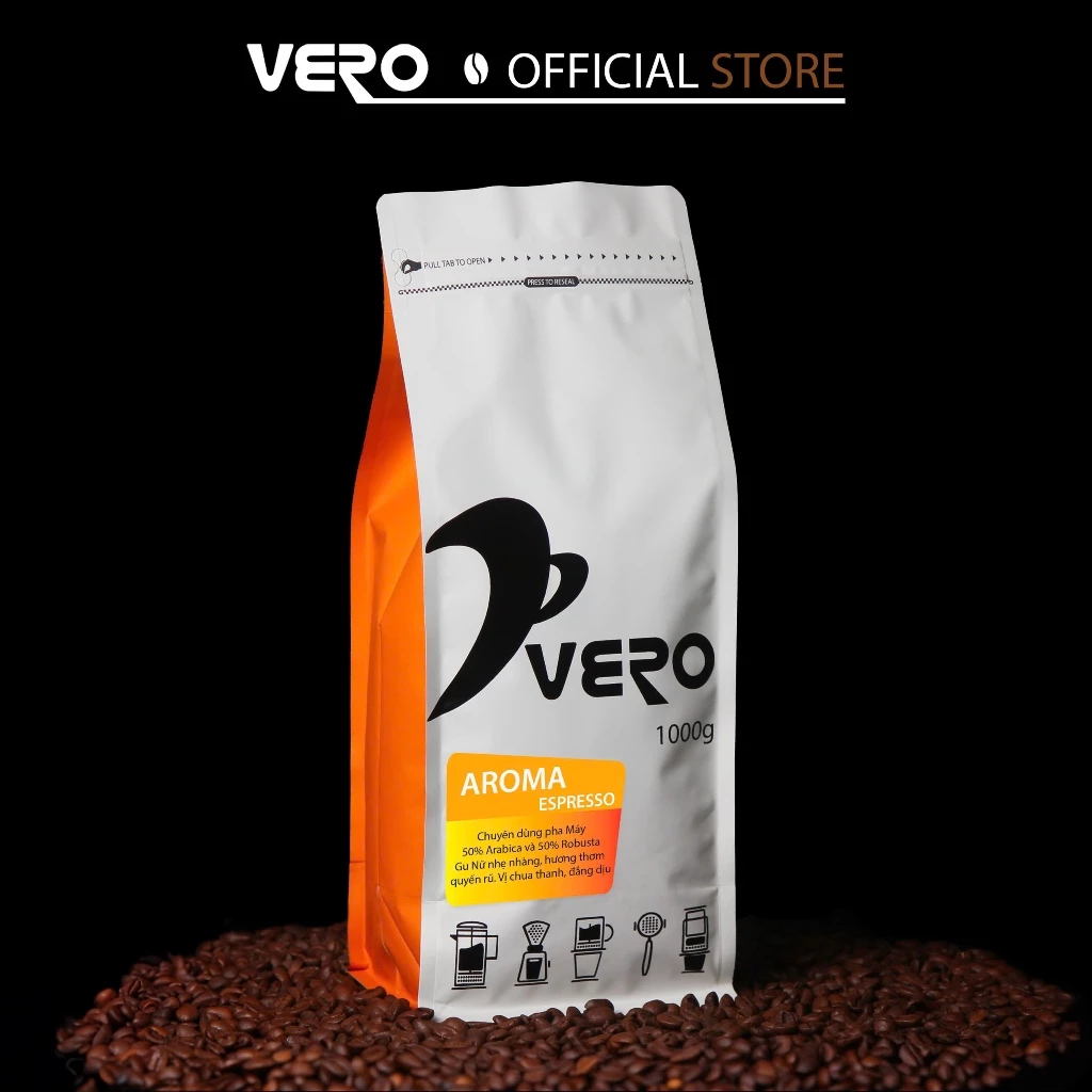 ヴェロ アロマ エスプレッソ コーヒー豆 (ホールビーン) 1000g | 高品質アラビカブレンド