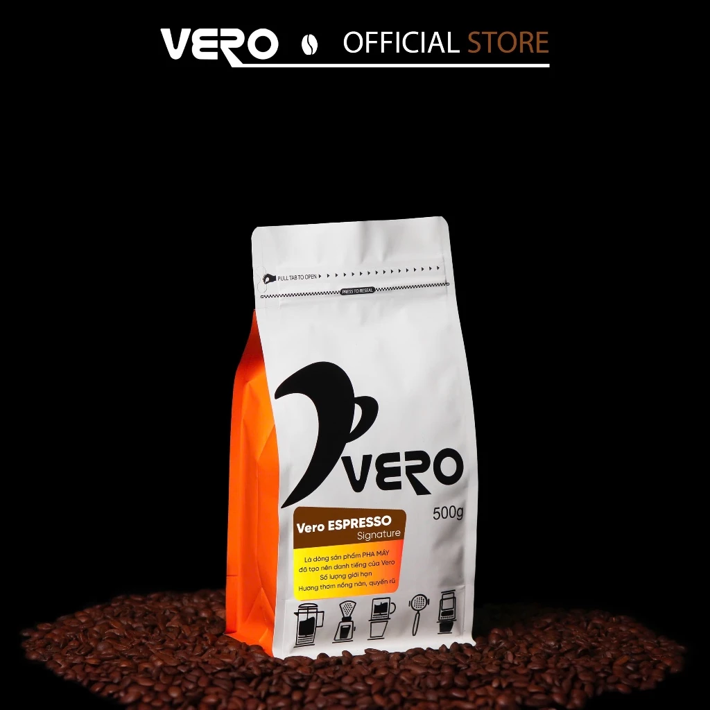ヴェロ エスプレッソ シグネチャー ホールビーンコーヒー 焙煎済み 500g